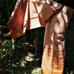 Cotton Thai Pants - Trousers- Yoga